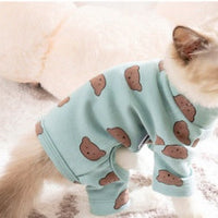 HKM-4068413 Casual Cat Clothing for British Shorthair - Anti-Hair Shed Four-Legged Outfit in Various Colors