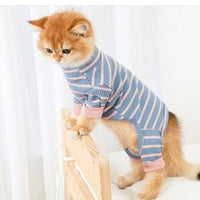 HKM-4068413 Casual Cat Clothing for British Shorthair - Anti-Hair Shed Four-Legged Outfit in Various Colors