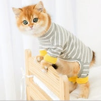 HKM-4068413 Casual Cat Clothing for British Shorthair - Anti-Hair Shed Four-Legged Outfit in Various Colors