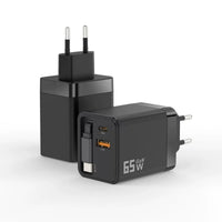 HKM-406931 Flexible PD40W Type-C Charging Plug - Available in Black and White
