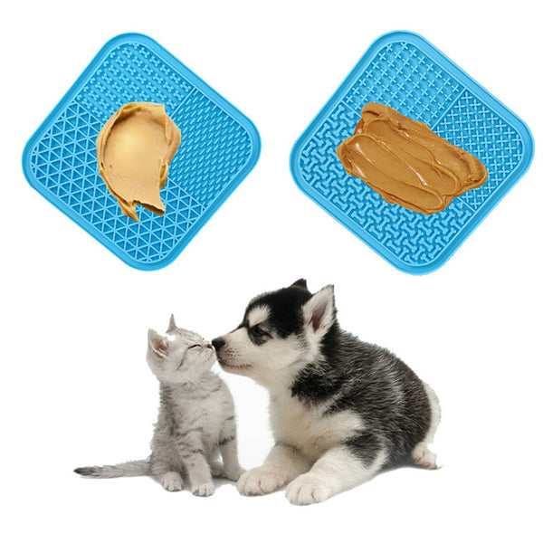 HKM-4069821 Silicone Dog Licking Pad for Interactive Play and Slow Feeding, 15cm x 15cm or 20cm x 20cm