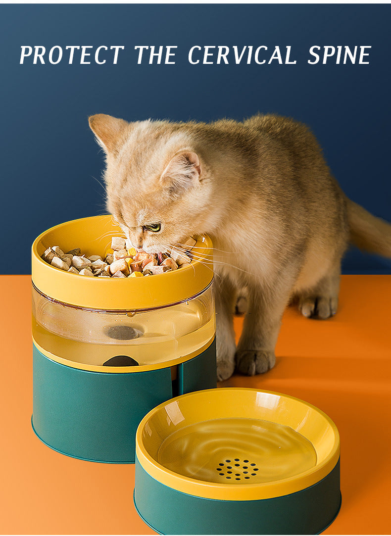 HKM-4070205 Anti-Tipping Pet Bowl Set for Dogs and Cats - Double Food and Water Bowls in Various Colors
