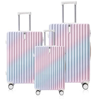 HKM-407059 Lightweight ABS Cabin Luggage Trolley Suitcase Set - Available in 20, 24, 28 inch Options