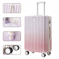 HKM-407059 Lightweight ABS Cabin Luggage Trolley Suitcase Set - Available in 20, 24, 28 inch Options