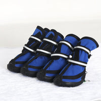 HKM-4070845 Waterproof Non-Slip Dog Shoes with Double Straps for Jogging and Running - Various Sizes and Colors Available