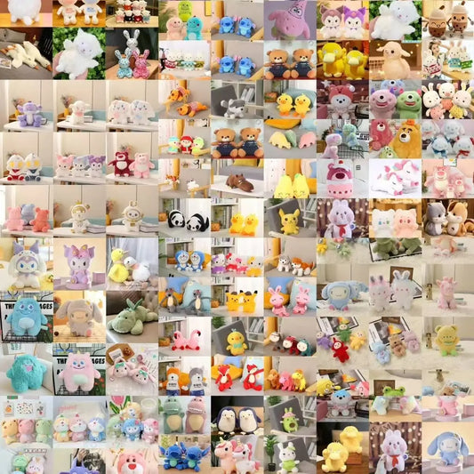 HKM-407123 Custom Soft Stuffed Doll Plush Animal Toy - Cute Kawaii Design for Vending Claw Machines