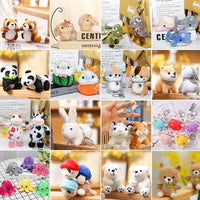 HKM-407123 Custom Soft Stuffed Doll Plush Animal Toy - Cute Kawaii Design for Vending Claw Machines