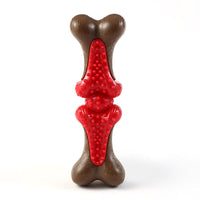 HKM-4071485 Durable Rubber Bone Chew Toy for Large Dogs, Ideal for Aggressive Chewers and Teething Support