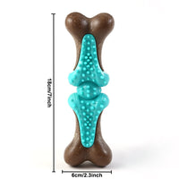 HKM-4071485 Durable Rubber Bone Chew Toy for Large Dogs, Ideal for Aggressive Chewers and Teething Support