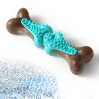 HKM-4071485 Durable Rubber Bone Chew Toy for Large Dogs, Ideal for Aggressive Chewers and Teething Support