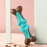 HKM-4071485 Durable Rubber Bone Chew Toy for Large Dogs, Ideal for Aggressive Chewers and Teething Support