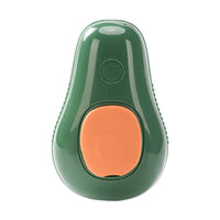 HKM-4071869 Electric Self-Cleaning Steam Grooming Brush for Cats and Dogs with Massage Feature in Avocado Design