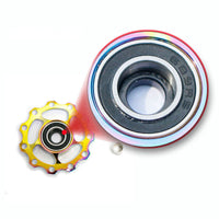HKM-407187 Aluminum Alloy Rear Derailleur Guide Wheel for Mountain Bikes - 11T/13T Compatibility