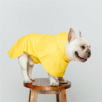HKM-4072381 Waterproof Reflective Pet Dog Raincoat - Available in Yellow & Gray, Multiple Sizes