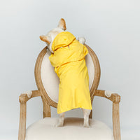HKM-4072381 Waterproof Reflective Pet Dog Raincoat - Available in Yellow & Gray, Multiple Sizes