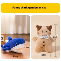 HKM-4072637 Bite-Resistant Molar Dog Toy Set – Funny Shark, Sleeping Goose & More