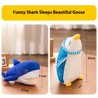 HKM-4072637 Bite-Resistant Molar Dog Toy Set – Funny Shark, Sleeping Goose & More