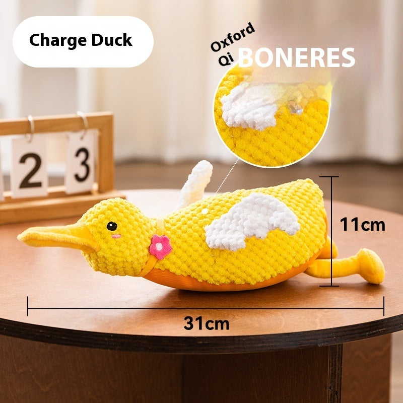 HKM-4072637 Bite-Resistant Molar Dog Toy Set – Funny Shark, Sleeping Goose & More