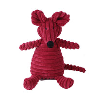 HKM-4073661 Plush Dog Toy with Sound Features - Crocodile, Rabbit, Mouse, Monkey, Pig, Sheep, Duck, Fox, Rhino, Elephant, Bear, Lion, and Dog Designs
