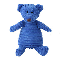 HKM-4073661 Plush Dog Toy with Sound Features - Crocodile, Rabbit, Mouse, Monkey, Pig, Sheep, Duck, Fox, Rhino, Elephant, Bear, Lion, and Dog Designs