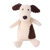 HKM-4073661 Plush Dog Toy with Sound Features - Crocodile, Rabbit, Mouse, Monkey, Pig, Sheep, Duck, Fox, Rhino, Elephant, Bear, Lion, and Dog Designs