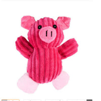 HKM-4073661 Plush Dog Toy with Sound Features - Crocodile, Rabbit, Mouse, Monkey, Pig, Sheep, Duck, Fox, Rhino, Elephant, Bear, Lion, and Dog Designs