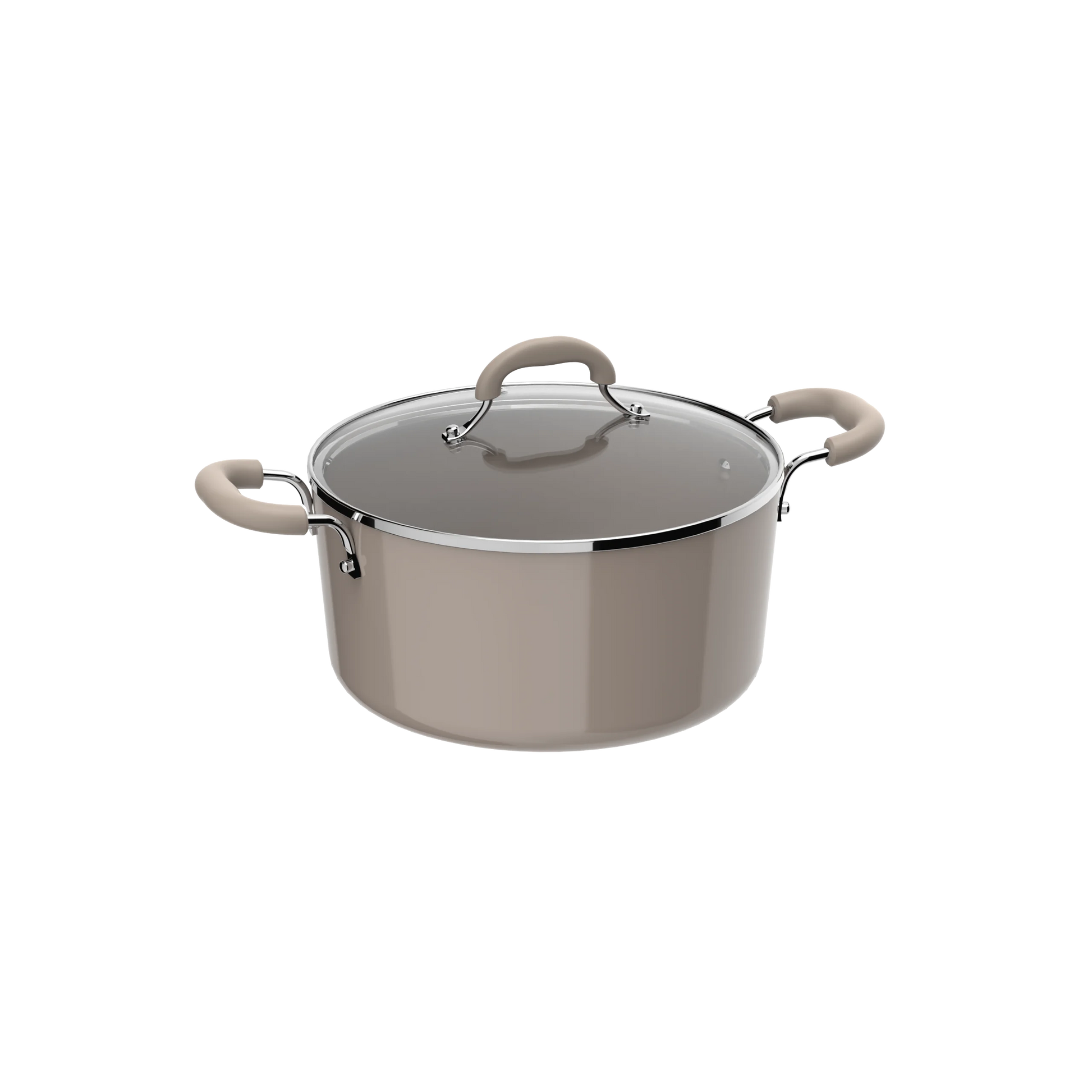 HKM-407379 Non-stick Aluminium Cookware Set - 4 Piece Kitchen Pan Set with Lids
