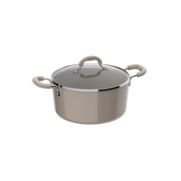HKM-407379 Non-stick Aluminium Cookware Set - 4 Piece Kitchen Pan Set with Lids
