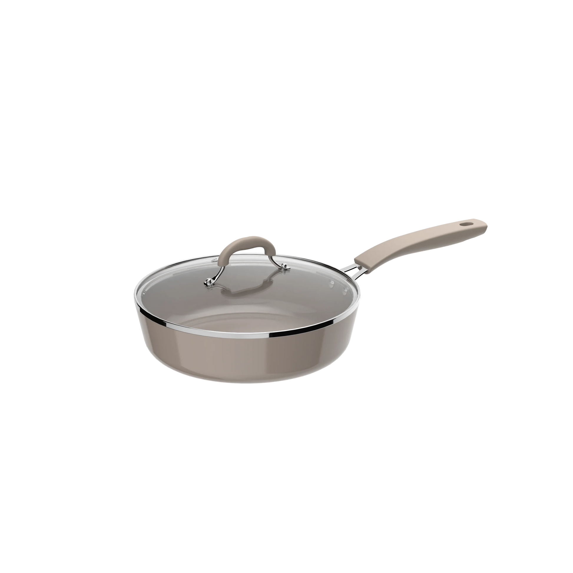 HKM-407379 Non-stick Aluminium Cookware Set - 4 Piece Kitchen Pan Set with Lids