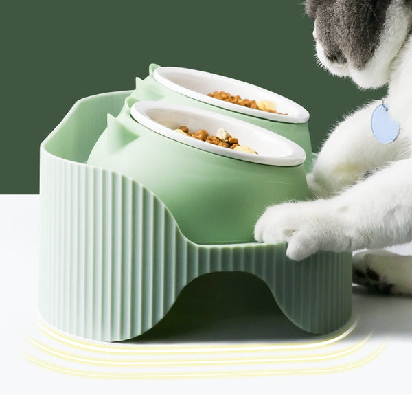 HKM-4074173 Ceramic Cat Food Bowl for Cervical Spine Protection, Available in Various Sizes and Colors