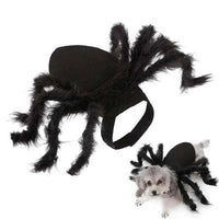 HKM-4074557 Pet Spider Plush Costume for Dogs and Cats - Funny Felt Clothing in Sizes S and M