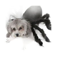 HKM-4074557 Pet Spider Plush Costume for Dogs and Cats - Funny Felt Clothing in Sizes S and M