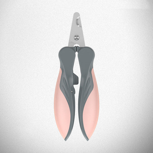 HKM-4075581 Ergonomic Dog Nail Clippers with Soft Rubber Grip and Stainless Steel Blades