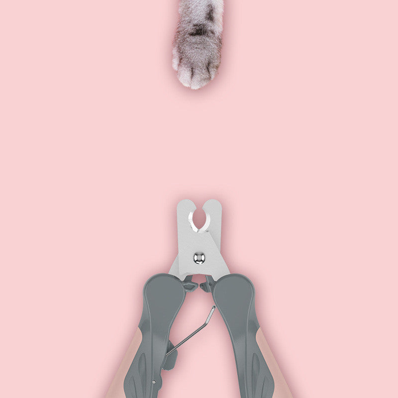 HKM-4075581 Ergonomic Dog Nail Clippers with Soft Rubber Grip and Stainless Steel Blades