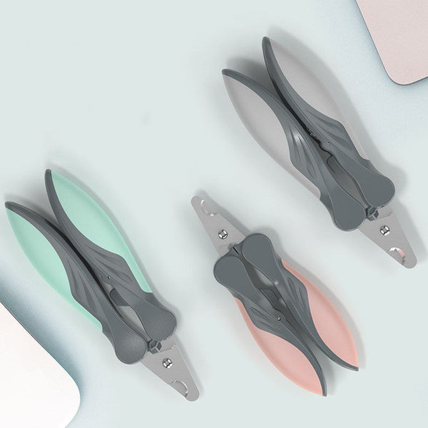 HKM-4075581 Ergonomic Dog Nail Clippers with Soft Rubber Grip and Stainless Steel Blades