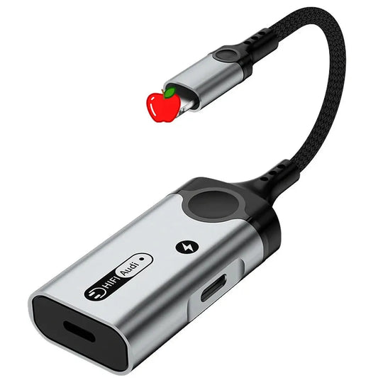 HKM-407571 8-Pin to 3.5mm Audio Adapter for High-Quality Wired Audio Connection
