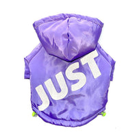 HKM-407891 Warm Purple Cotton Winter Clothes for Dogs - Stylish Polyester Material