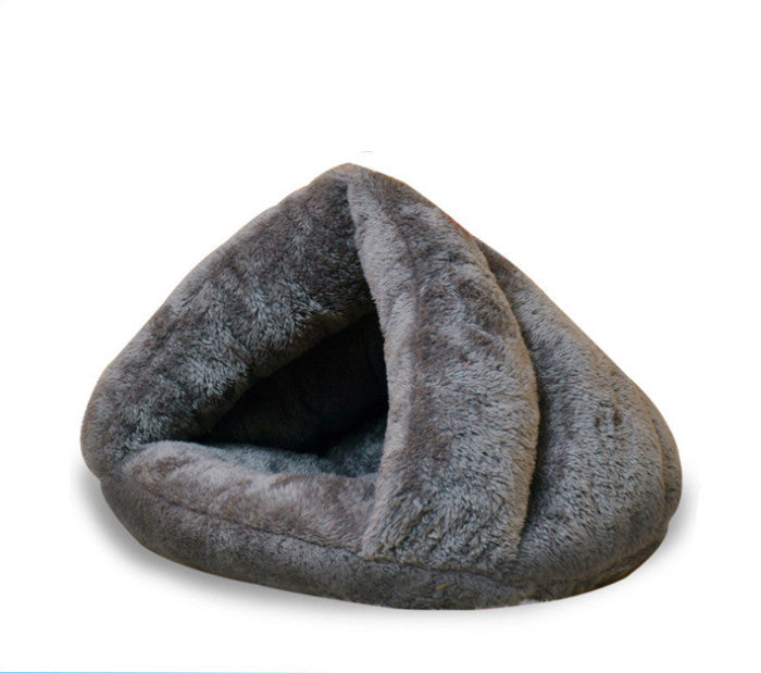 HKM-4079805 Cozy Plush Triceratops Pet Bed for Small Dogs and Cats, Removable Cushion, Soft and Warm