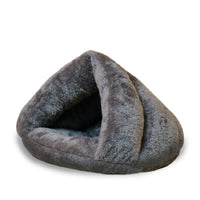 HKM-4079805 Cozy Plush Triceratops Pet Bed for Small Dogs and Cats, Removable Cushion, Soft and Warm