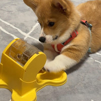 HKM-4080573 Slow Feeding Trainer Puzzle Toy for Dogs and Cats - Available in Yellow, Pink, Green