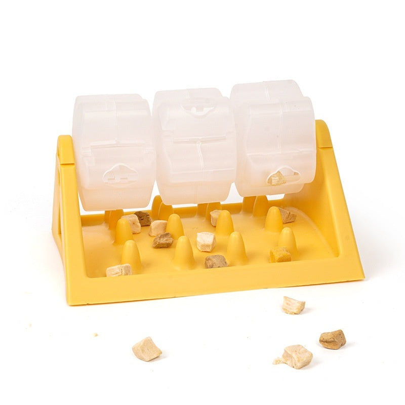 HKM-4080573 Slow Feeding Trainer Puzzle Toy for Dogs and Cats - Available in Yellow, Pink, Green