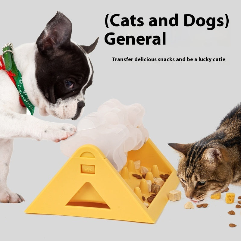 HKM-4080573 Slow Feeding Trainer Puzzle Toy for Dogs and Cats - Available in Yellow, Pink, Green