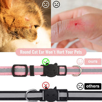 HKM-4081725 Pet Tracker Protective Case with Adjustable Neck Collar in Pink and Sky Blue