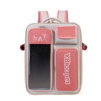 HKM-4081981 Portable Cat Backpack, Large Capacity, Anti-Stress Design, Breathable Canvas, Four Seasons Use