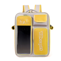 HKM-4081981 Portable Cat Backpack, Large Capacity, Anti-Stress Design, Breathable Canvas, Four Seasons Use
