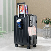 HKM-408211 4-Piece Travel Luggage Set with Antilock Brake System - Medium Suitcases in Matching Design