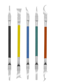 HKM-408211 5-Piece CPU Rubber Scraper Tool Set for Chip Removal and Glue Cleaning
