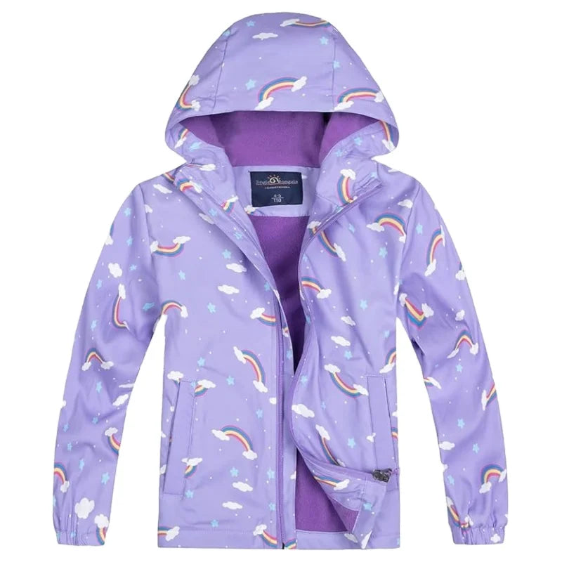 HKM-408211 Girls Softshell Jacket Comfortable Dresses for Little Ones