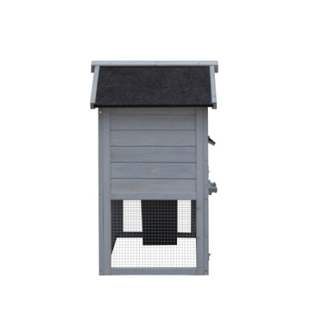 HKM-4083389 Outdoor Rabbit Hutch with Large Run Space and No Leak Tray for Small Animals