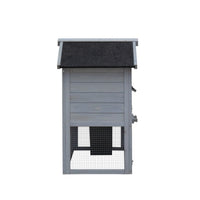 HKM-4083389 Outdoor Rabbit Hutch with Large Run Space and No Leak Tray for Small Animals
